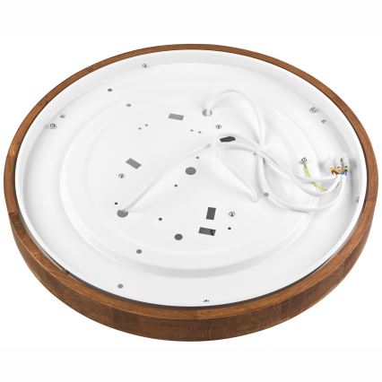Brilagi - LED-kattovalaisin CARVALHO SLIM 3xE27/15W/230V tammi-kirsikka halkaisija 47 cm