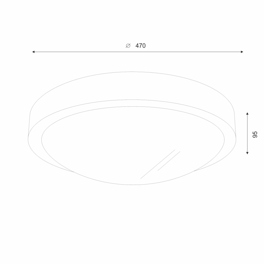 Brilagi - LED Kattovalaisin CARVALHO SLIM 3xE27/60W/230V tammi-pähkinä Ø 47 cm