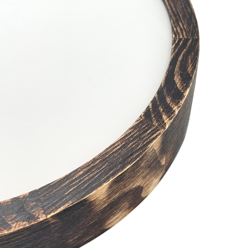 Brilagi - LED-kattovalaisin CARVALHO SLIM SMOKEY LED/20W/230V tammi Ø 27,5 cm