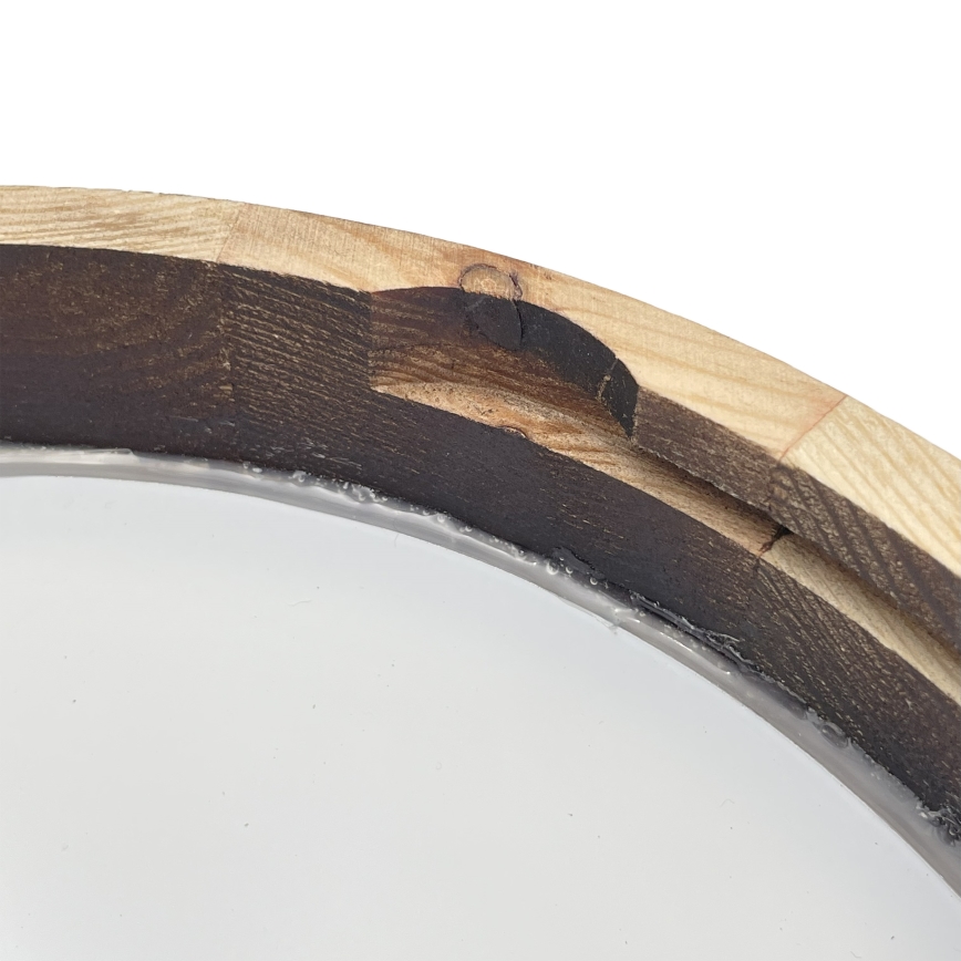 Brilagi - LED-kattovalaisin CARVALHO SLIM SMOKEY LED/20W/230V tammi Ø 27,5 cm