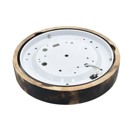 Brilagi - LED-kattovalaisin CARVALHO SLIM SMOKEY LED/20W/230V tammi Ø 27,5 cm