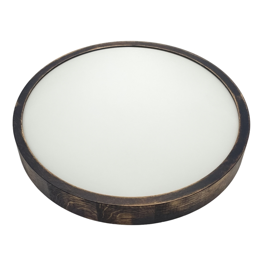 Brilagi - LED-kattovalaisin CARVALHO SLIM SMOKEY LED/36W/230V tammi, halkaisija 37,5 cm