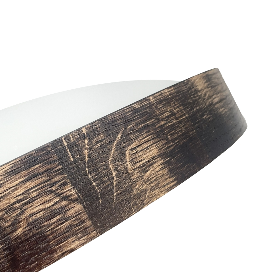 Brilagi - LED-kattovalaisin CARVALHO SLIM SMOKEY LED/36W/230V tammi, halkaisija 37,5 cm