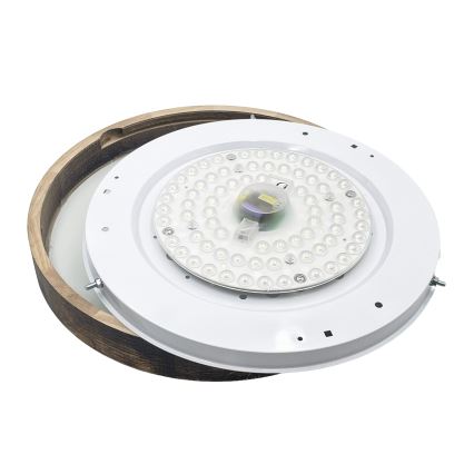 Brilagi - LED-kattovalaisin CARVALHO SLIM SMOKEY LED/36W/230V tammi, halkaisija 37,5 cm
