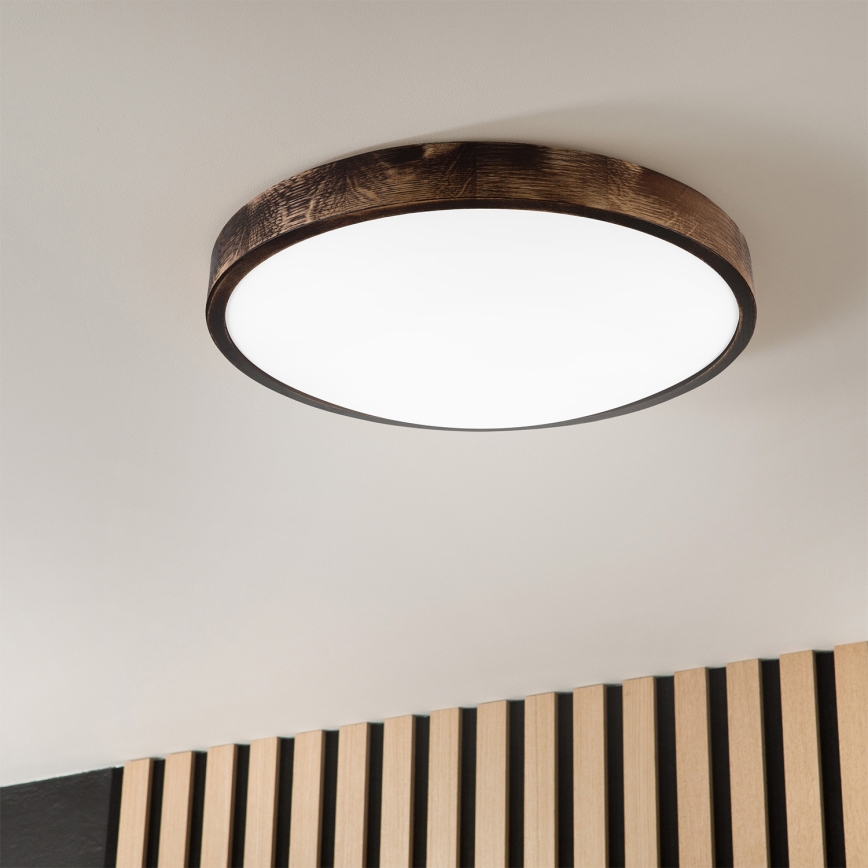 Brilagi - LED-kattovalaisin CARVALHO SLIM SMOKEY LED/36W/230V tammi, halkaisija 47,5 cm