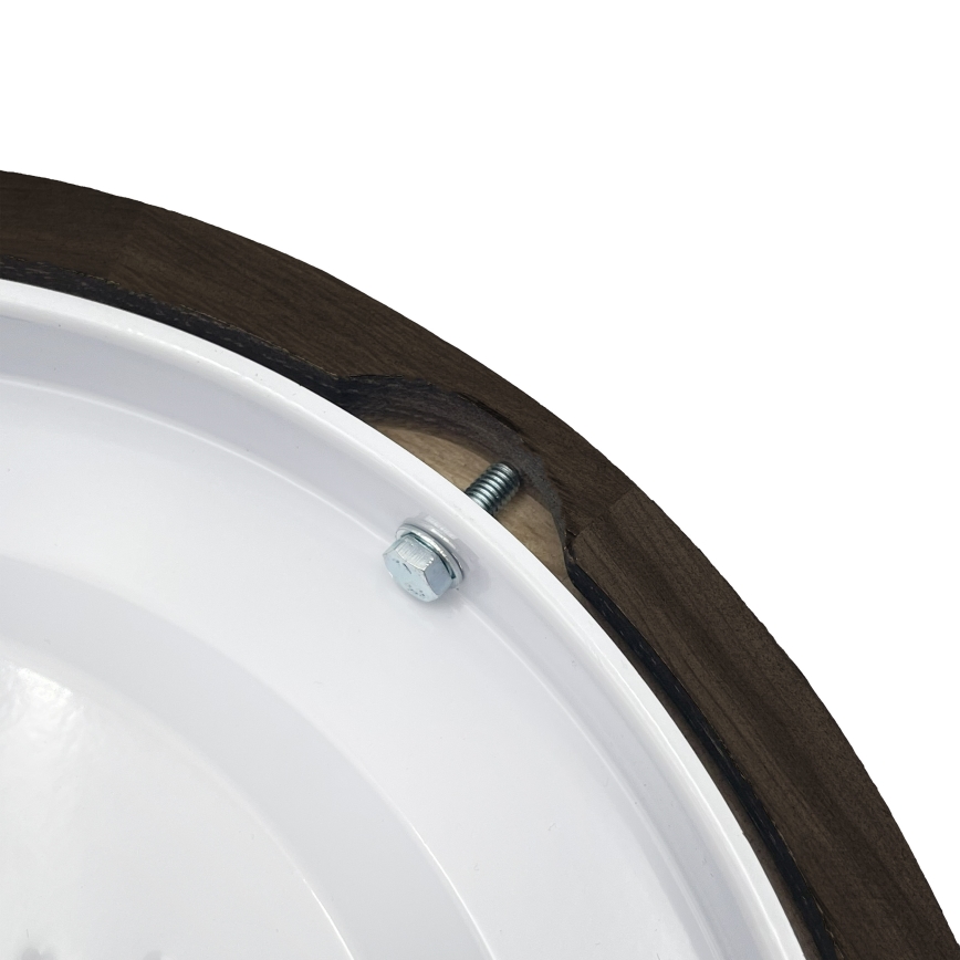 Brilagi - LED-kattovalaisin CARVALHO SMOKEY LED/20W/230V, tammi, halkaisija 27,5 cm