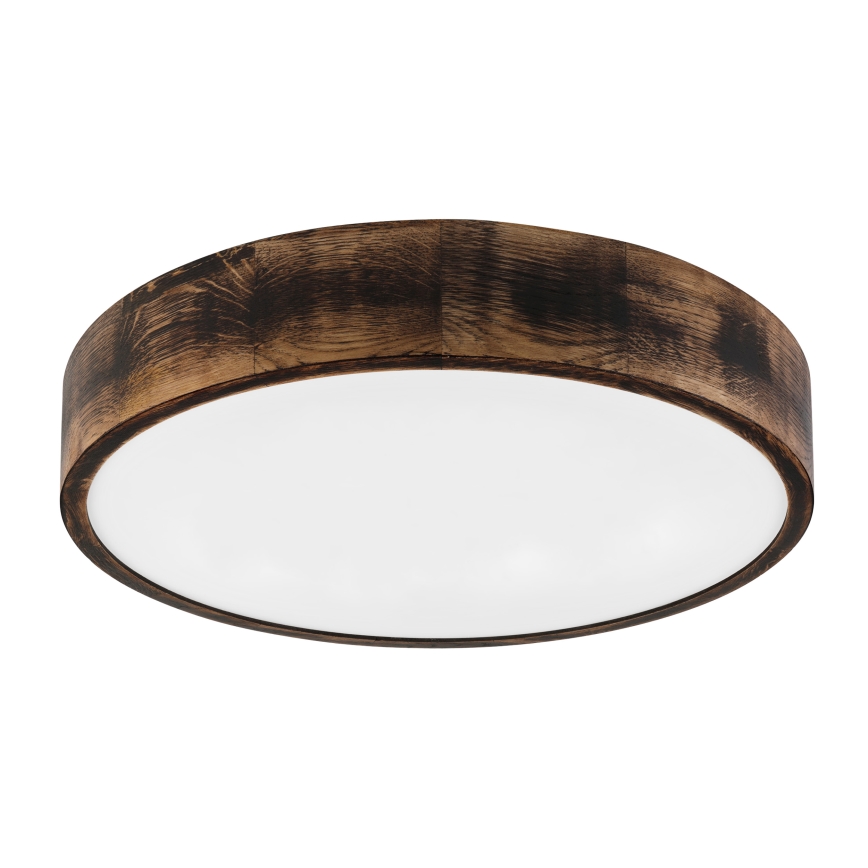 Brilagi - LED-kattovalaisin CARVALHO SMOKEY LED/36W/230V, tammi, halkaisija 47,5 cm