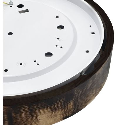 Brilagi - LED-kattovalaisin CARVALHO SMOKEY LED/36W/230V, tammi, halkaisija 47,5 cm