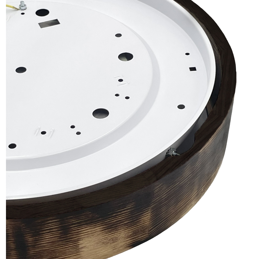 Brilagi - LED-kattovalaisin CARVALHO SMOKEY LED/36W/230V, tammi, halkaisija 47,5 cm