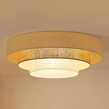 Brilagi - LED Kattovalaisin DENVER LUNETA LED/12W/230V halkaisija 60 cm 3000K/4000K/6400K beige/kerma