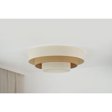Brilagi - LED Kattovalaisin DENVER LUNETA LED/12W/230V halkaisija 60 cm 3000K/4000K/6400K beige/kerma