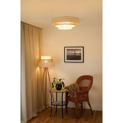 Brilagi - LED Kattovalaisin DENVER LUNETA LED/12W/230V halkaisija 60 cm 3000K/4000K/6400K beige/kerma