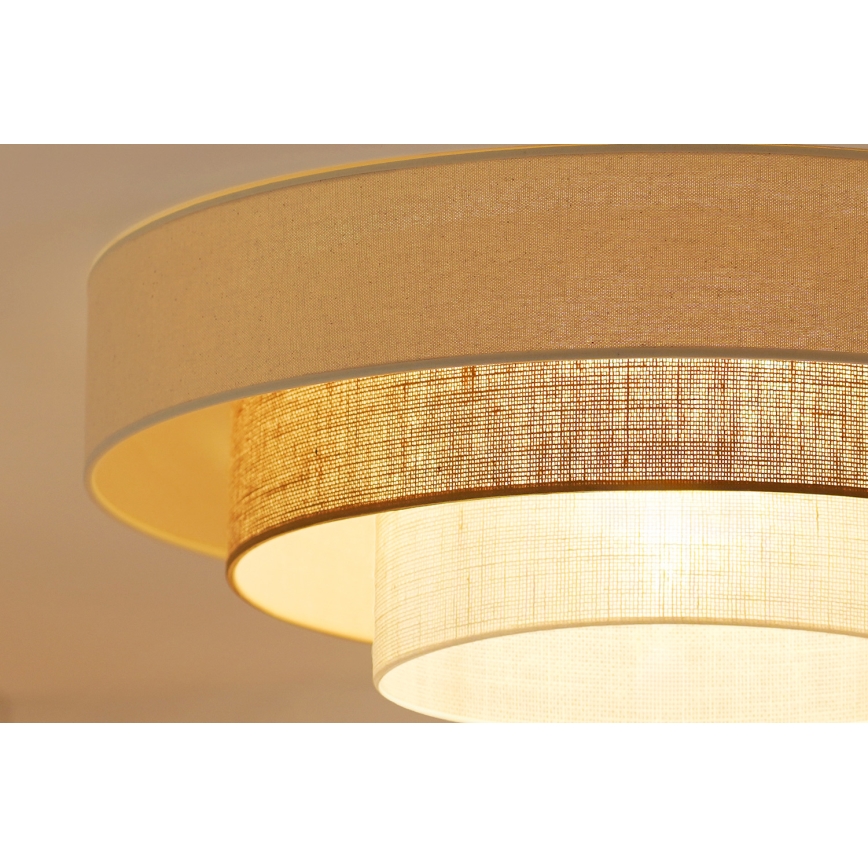 Brilagi - LED Kattovalaisin DENVER LUNETA LED/12W/230V halkaisija 60 cm 3000K/4000K/6400K beige/kerma