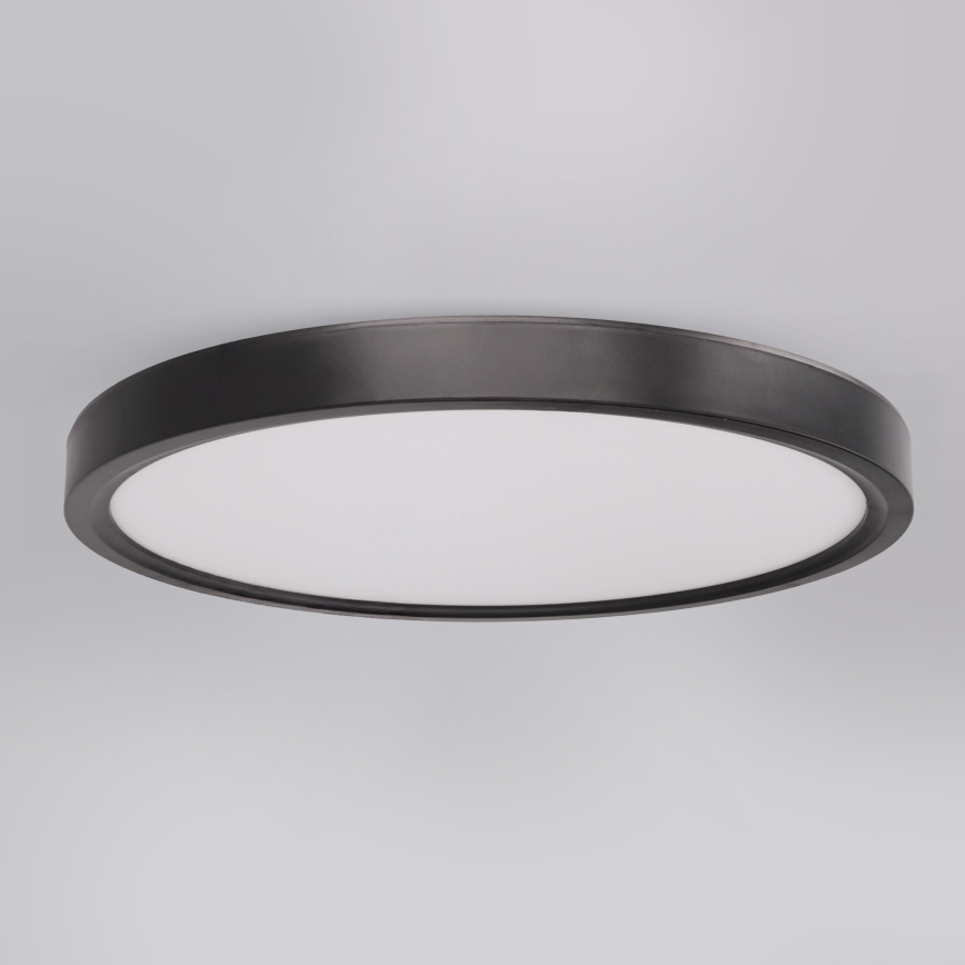 Brilagi - LED-kattovalaisin ESTELA LED/18W/230V halkaisija 30 cm musta