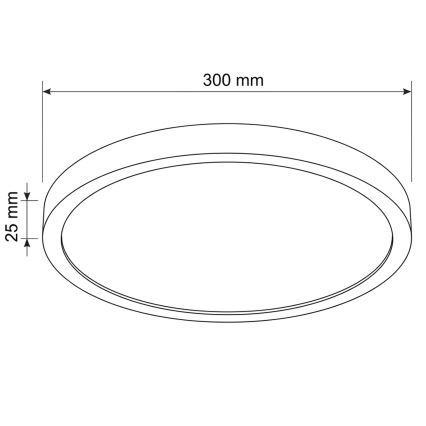 Brilagi - LED-kattovalaisin ESTELA LED/18W/230V halkaisija 30 cm valkoinen