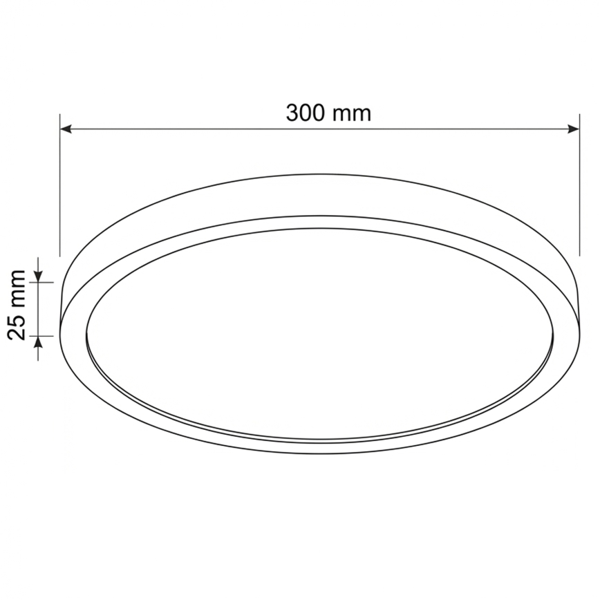 Brilagi - LED-kattovalaisin ESTELA LED/18W/230V halkaisija 30 cm valkoinen