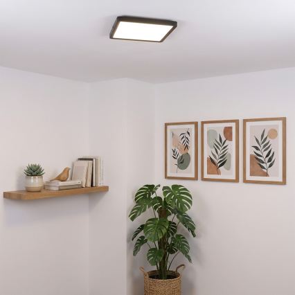 Brilagi - LED-kattovalaisin ESTELA SQUARE LED/24W/230V 31x31 cm musta