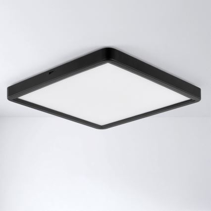 Brilagi - LED-kattovalaisin ESTELA SQUARE LED/24W/230V 31x31 cm musta