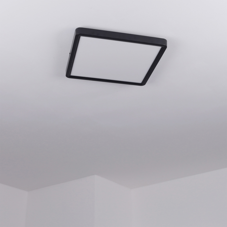 Brilagi - LED-kattovalaisin ESTELA SQUARE LED/24W/230V 31x31 cm musta