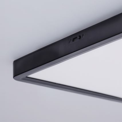 Brilagi - LED-kattovalaisin ESTELA SQUARE LED/24W/230V 31x31 cm musta