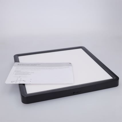 Brilagi - LED-kattovalaisin ESTELA SQUARE LED/24W/230V 31x31 cm musta