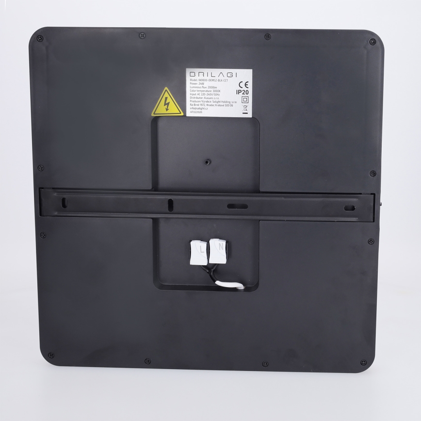 Brilagi - LED-kattovalaisin ESTELA SQUARE LED/24W/230V 31x31 cm musta