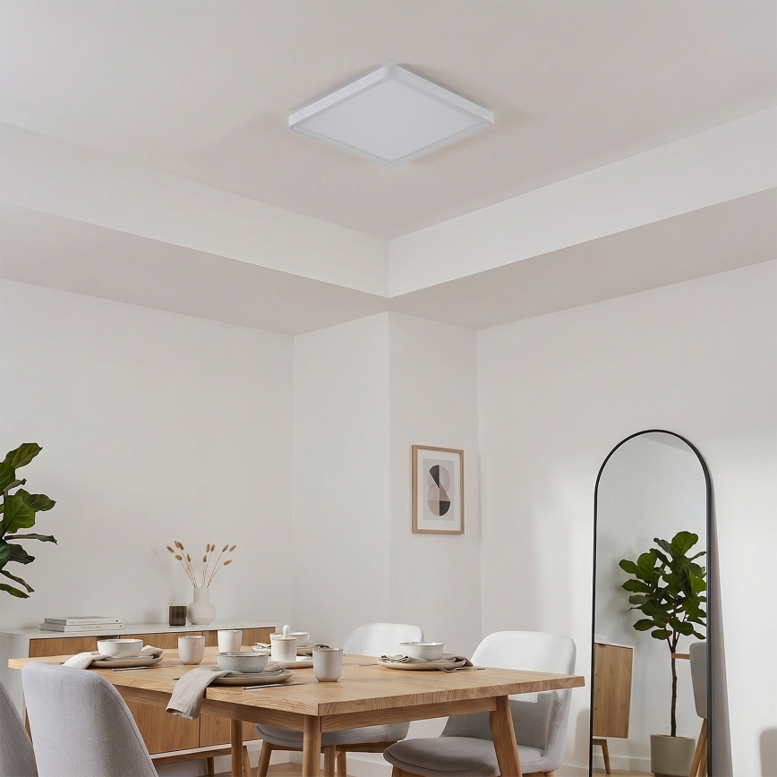 Brilagi - LED kattovalaisin ESTELA SQUARE LED/24W/230V 31x31 cm valkoinen