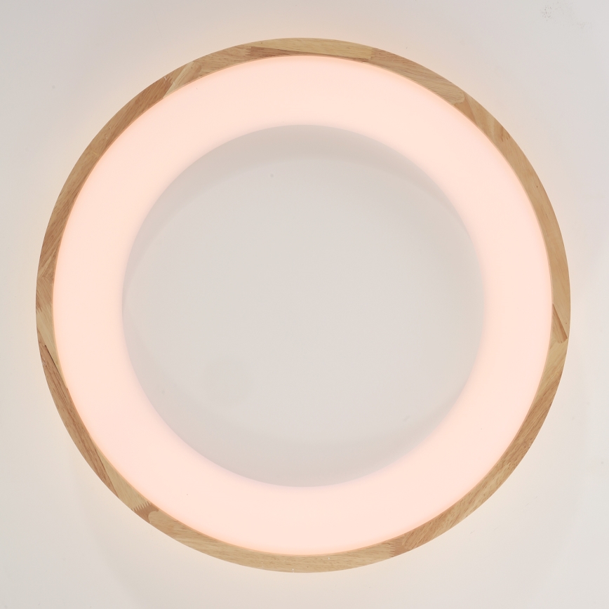 Brilagi - LED-kattovalaisin FALCON WOOD LED/40W/230V 3000/4000/6000K halkaisija 60 cm puu