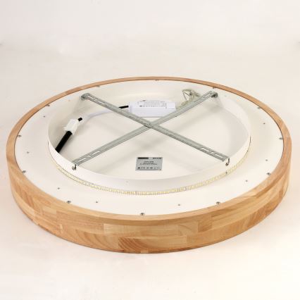 Brilagi - LED-kattovalaisin FALCON WOOD LED/40W/230V 3000/4000/6000K halkaisija 60 cm puu