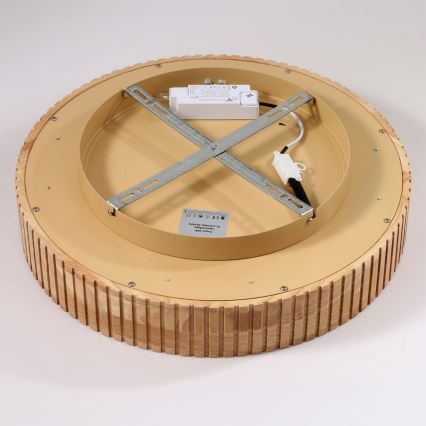 Brilagi - LED-kattovalaisin FALCON WOOD MODERN LED/30W/230V 3000/4000/6000K halkaisija 45 cm puu