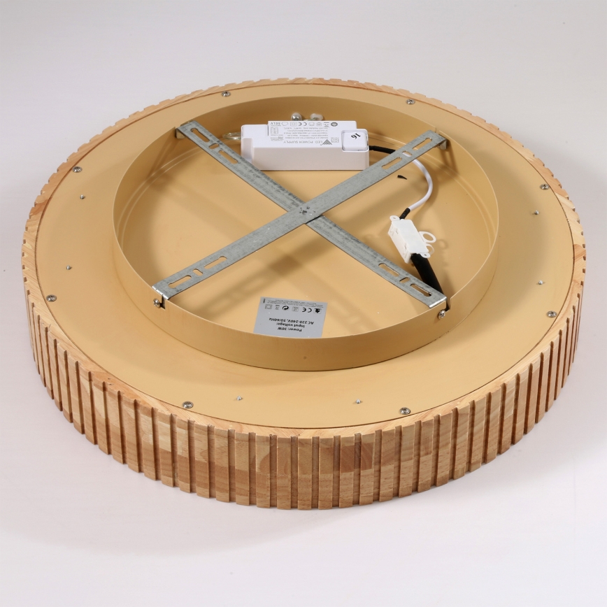 Brilagi - LED-kattovalaisin FALCON WOOD MODERN LED/30W/230V 3000/4000/6000K halkaisija 45 cm puu