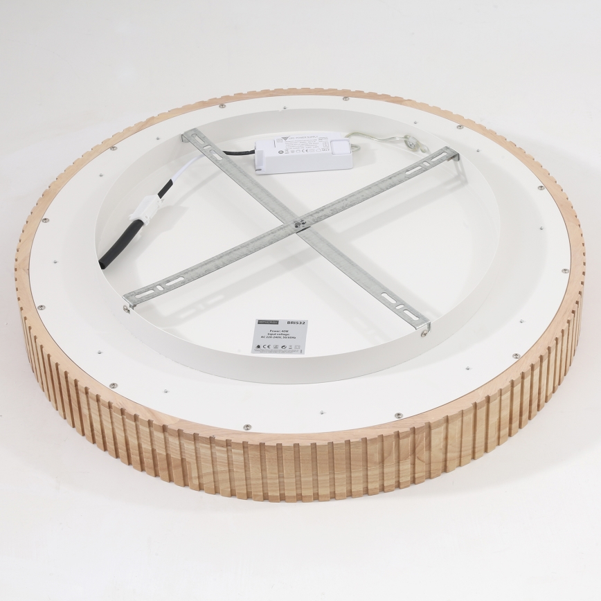 Brilagi - LED-kattovalaisin FALCON WOOD MODERN LED/40W/230V 3000/4000/6000K halkaisija 60 cm puinen