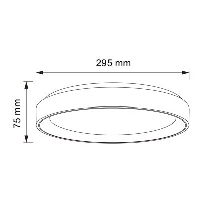 Brilagi - LED-kattovalaisin FLOCO LED/24W/230V Ø 30 cm puukuosi/valkoinen