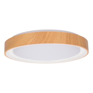 Brilagi - LED-kattovalaisin FLOCO LED/24W/230V Ø 30 cm puukuosi/valkoinen