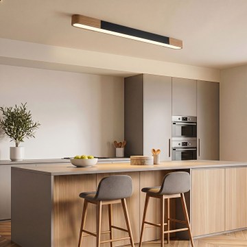 BRILAGI - LED Kattovalaisin GARDALINE LED/100W/230V 120 cm tammi/musta