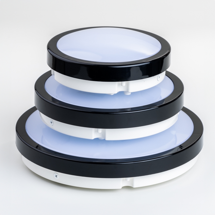 Brilagi - LED-kattovalaisin kylpyhuoneeseen PERA LED/12W/230V halkaisija 18 cm IP65 musta