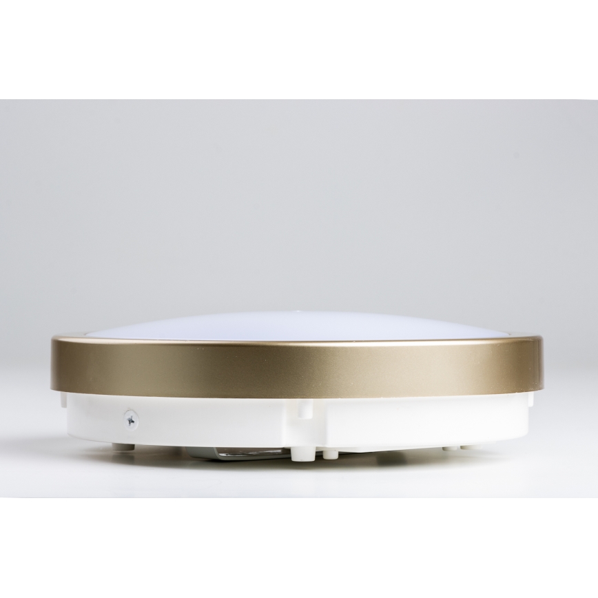 Brilagi - LED-kattovalaisin kylpyhuoneeseen PERA LED/18W/230V halkaisija 22 cm IP65 kulta