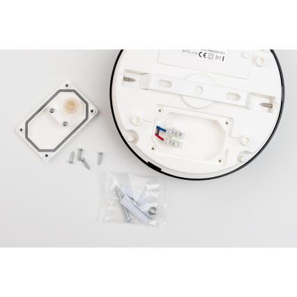 Brilagi - LED-kattovalaisin kylpyhuoneeseen PERA LED/18W/230V halkaisija 22 cm IP65 musta