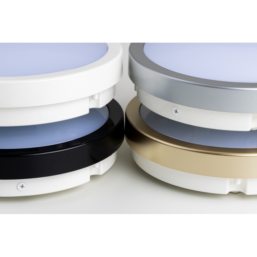 Brilagi - LED-kattovalaisin kylpyhuoneeseen PERA LED/18W/230V halkaisija 22 cm IP65 musta