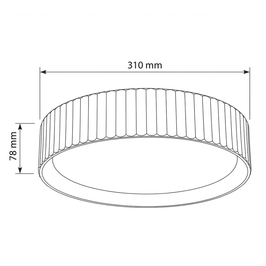 Brilagi - LED-kattovalaisin LUCIA LED/24W/230V halkaisija 31 cm ruskea