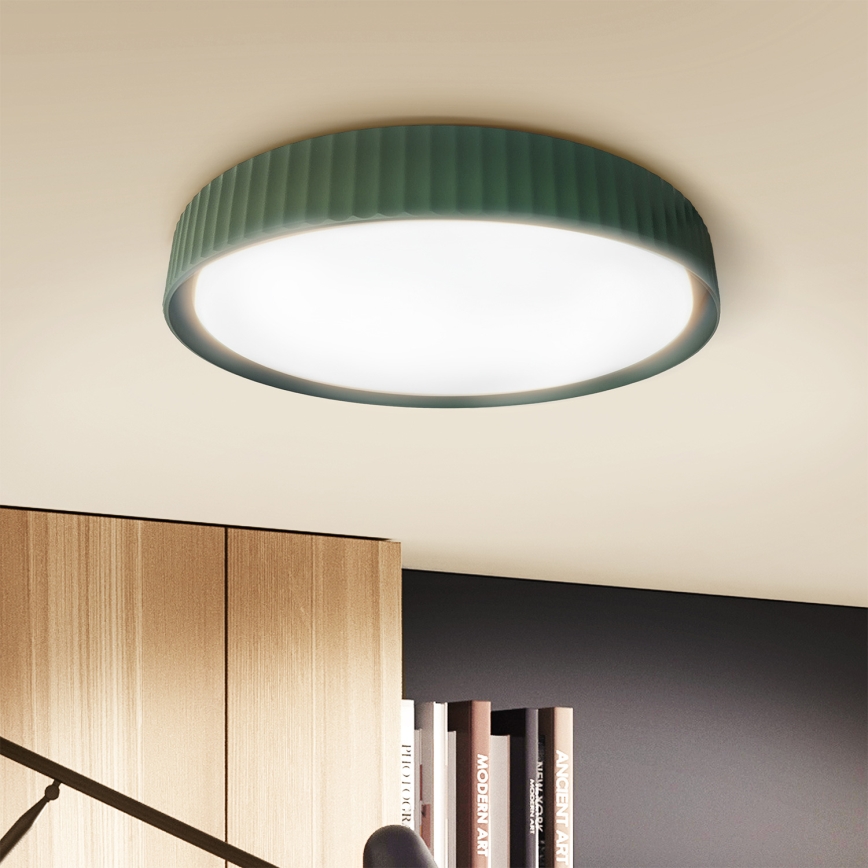 Brilagi - LED-kattovalaisin LUCIA LED/24W/230V, halkaisija 31 cm, vihreä