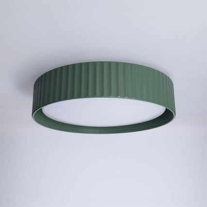 Brilagi - LED-kattovalaisin LUCIA LED/24W/230V, halkaisija 31 cm, vihreä