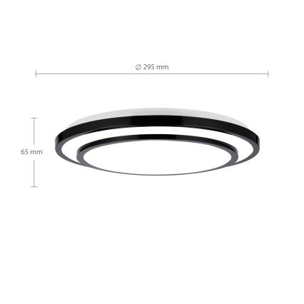 Brilagi - LED-kattovalaisin LUCIANO LED/24W/230V, halkaisija 29,5 cm