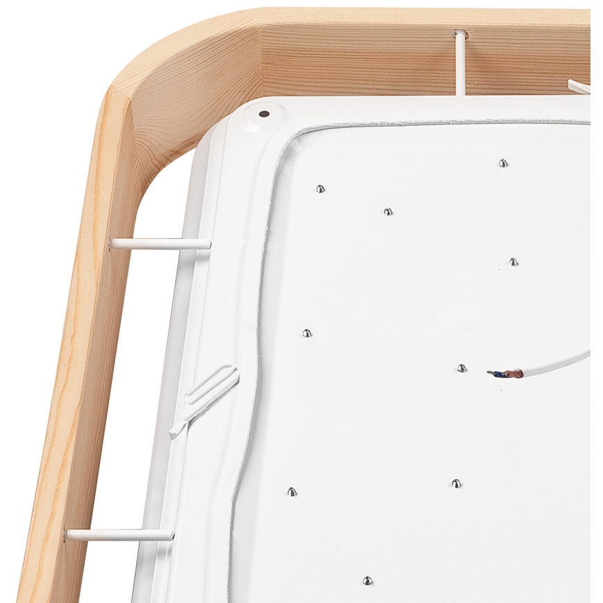 Brilagi - LED-himmennettävä kattovalaisin MANAROLA CUBIC LED/24W/230V 45x45 cm 3000-6500K mänty + kaukosäädin