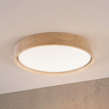 Brilagi - LED-kattovalaisin MANAROLA PLAIN LED/24W/230V 3000K, Ø 41 cm, tammi