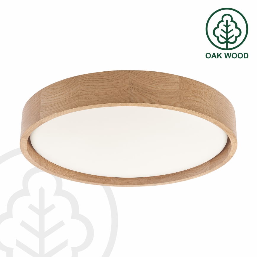 Brilagi - LED-kattovalaisin MANAROLA PLAIN LED/24W/230V 3000K, Ø 41 cm, tammi