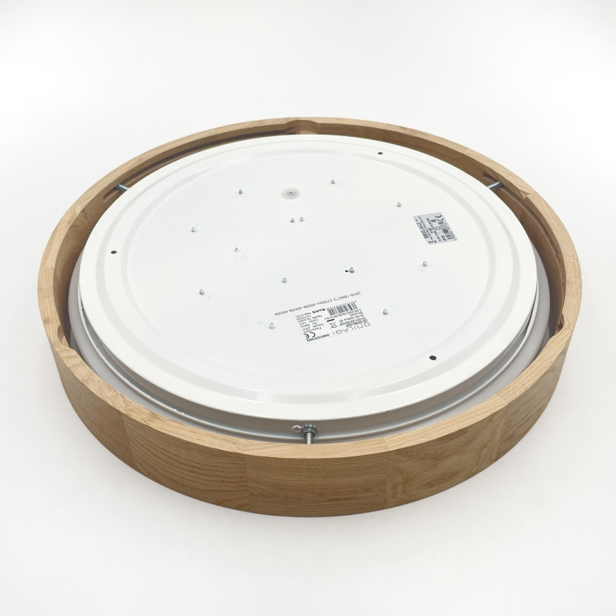 Brilagi - LED-kattovalaisin MANAROLA PLAIN LED/24W/230V 3000K, Ø 41 cm, tammi
