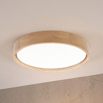 Brilagi - LED-kattovalaisin MANAROLA PLAIN LED/24W/230V 4000K, halkaisija 41 cm, tammi