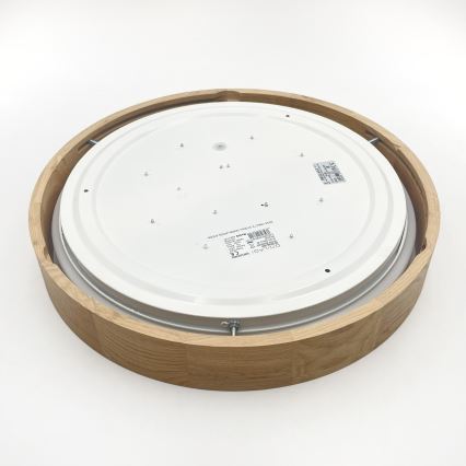 Brilagi - LED-kattovalaisin MANAROLA PLAIN LED/24W/230V 4000K, halkaisija 41 cm, tammi