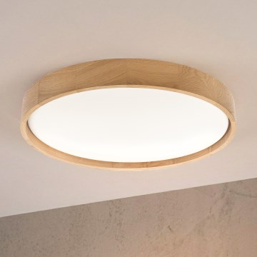 Brilagi - LED-kattovalaisin MANAROLA PLAIN LED/36W/230V 3000K Ø 48 cm tammi